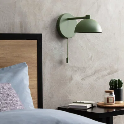 Habitat Habitat Mushroom Steel Wall Light - Green