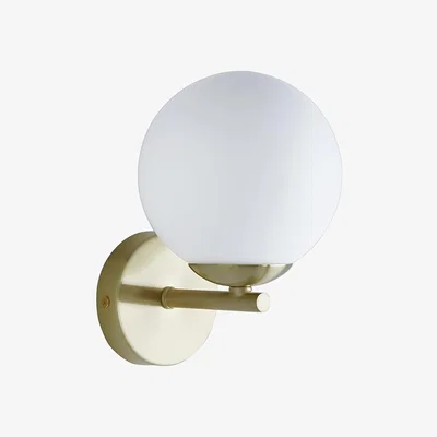 Habitat Habitat Rede Glass Wall Light - Brass