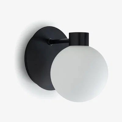 Habitat Habitat Salarino Opal Glass Bathroom Wall Light - Black