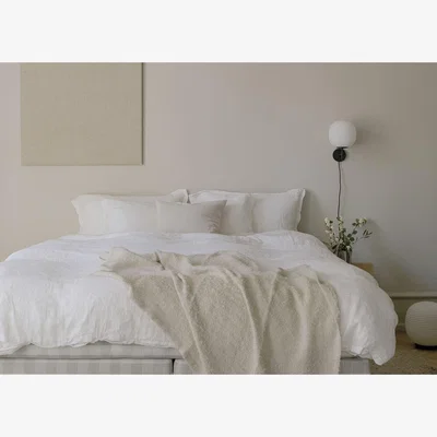 Heal's New Works Lantern Wall Lamp Frosted White & Black Small