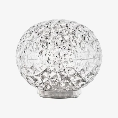 Heal's Kartell Planet LED Portable Table Lamp Crystal Mini - Heal's UK Lighting