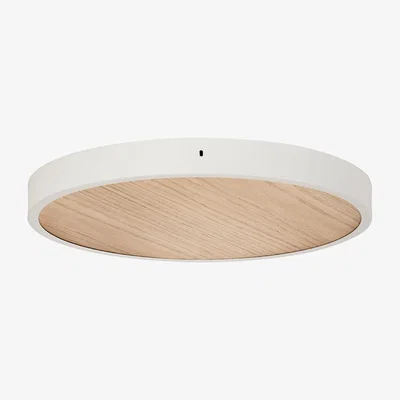 Heal's Tala Large White and Oak Canopy - Heal's UK Lighting