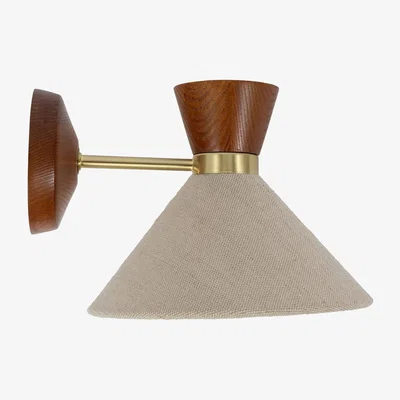 Heal's Heal's Osaka Wall Light Natural & Walnut