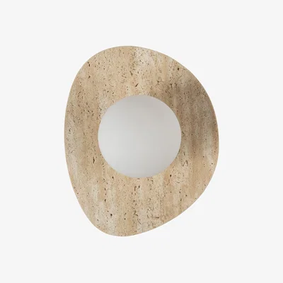 Heal's Heal's Element IP44 Wall Light Travertine Stone