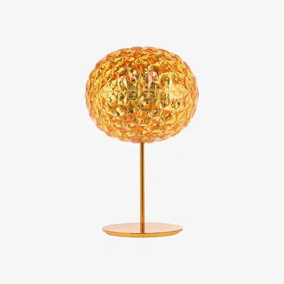 Heal's Kartell Planet LED Table Lamp Yellow Tall - Heal's UK Lighting