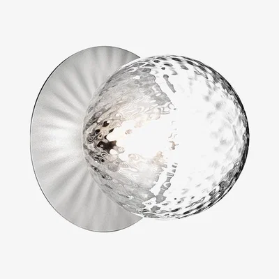 Heal's Nuura Liila 1 Wall Surface Light Silver Medium Optic Clear Shade - Heal's UK Lighting