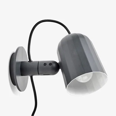 Heal's Hay Noc Wall Light with Cable Dark Grey