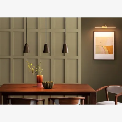 Heal's Heal's Picture LED Wall Light Brushed Gold 50cm