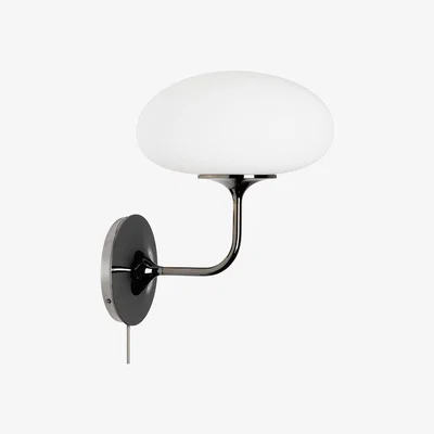 Heal's Gubi Stemlite Wall Light Black Chrome - Heal's UK Lighting