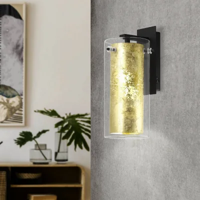 Homebase Eglo Pinto Wall Light - Gold