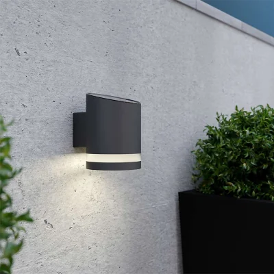Homebase Truro Solar Wall Light - Anthracite Edition