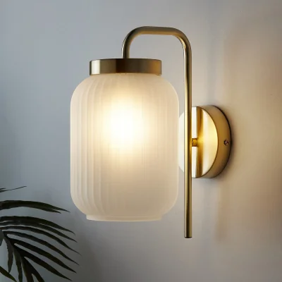 Homebase Pearl Frosted Wall Light