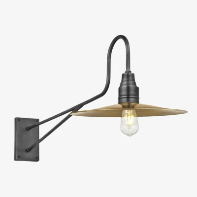 Industville Long Arm Flat Wall Light - 15 Inch