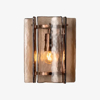 Industville Amberley Wall Light - 8 Inch - Bronze & Mocha