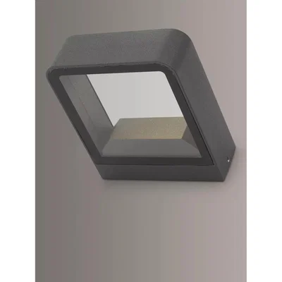 John Lewis Där Malone LED Outdoor Wall Light, Anthracite