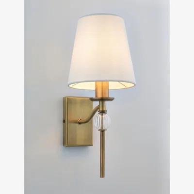 John Lewis John Lewis Haverstock Wall Light, Antique Brass