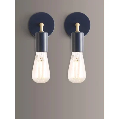 John Lewis ANYDAY John Lewis & Partners Spoke Wall Lights, Set of 2