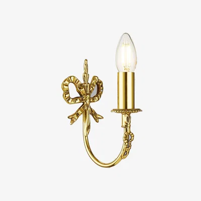John Lewis John Lewis Bow Single Wall Light, Antique Brass