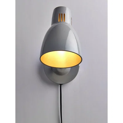 John Lewis ANYDAY John Lewis & Partners Tony Plug-In Wall Light, Grey