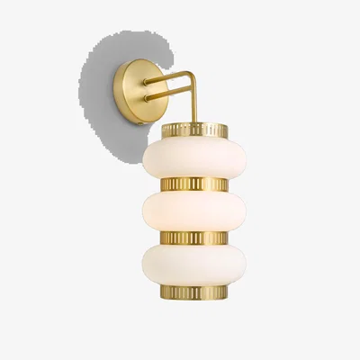 John Lewis John Lewis Lotus Wall Light, Matte Antique Brass