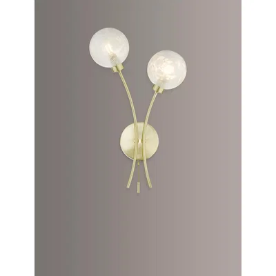 John Lewis Där Avari Wall Light, Brass