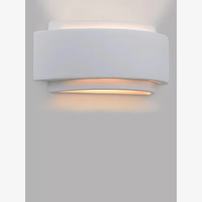 John Lewis John Lewis Curve Large Wall Light, White