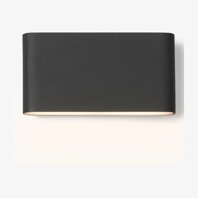 John Lewis John Lewis & Partners Olbia LED Outdoor Wall Light, Charcoal