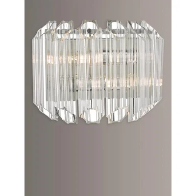 John Lewis Där Tuvalu Glass Wall Light, Clear