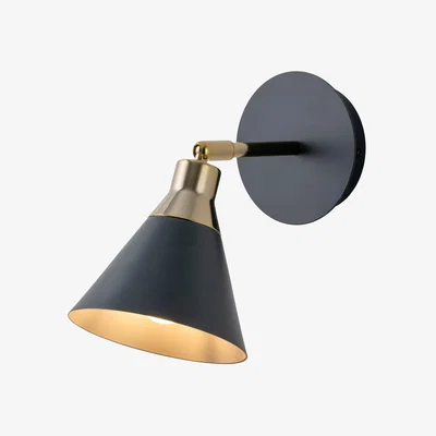 John Lewis houseof Cone Wall Light, Charcoal