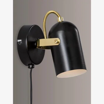 John Lewis Nordlux Lotus Plug-In Wall Light, Black