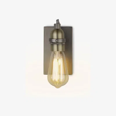 John Lewis John Lewis & Partners Bistro Bulb Wall Light, Antique Brass