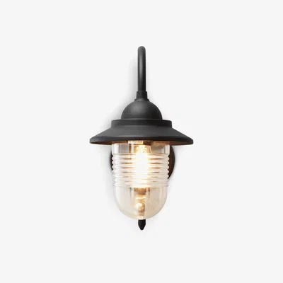 John Lewis John Lewis & Partners Wickham Outdoor Wall Light, Black