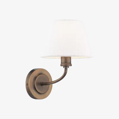 John Lewis Laura Ashley Denston Wall Light, Metallic Bronze