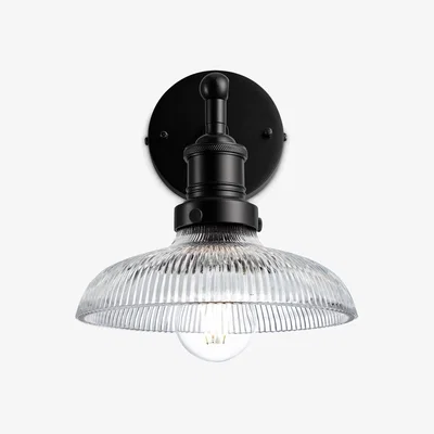 John Lewis Industville Brooklyn Glass Dome Wall Light