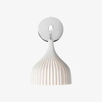 John Lewis Kartell Pleated Shade Wall Light, White