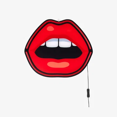 John Lewis Seletti LED Mouth Sign, Multi