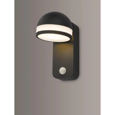 John Lewis Där Tien LED PIR Sensor Outdoor Wall Light, Anthracite