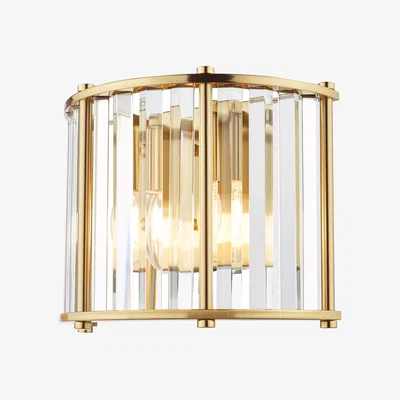 John Lewis Där Kiran Glass 2 Arm Wall Light