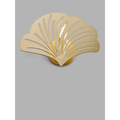 John Lewis John Lewis & Partners Ginkgo Wall Light, Antique Brass