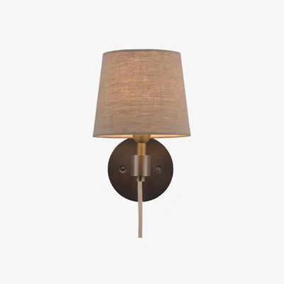 John Lewis John Lewis Ansel Plug-In Wall Light, Antique Pewter