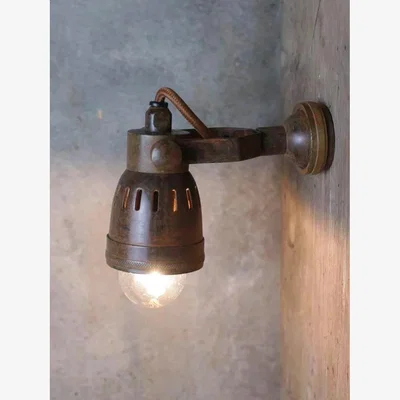 John Lewis Nkuku Tabosa Single Wall Spotlight, Antique Brass