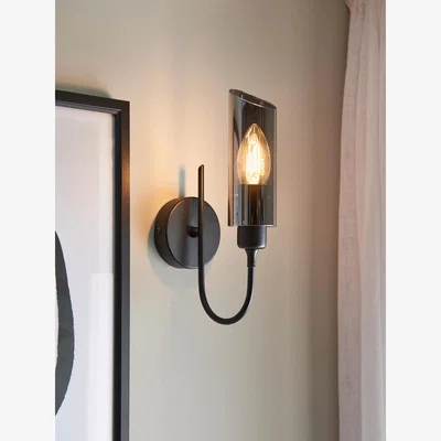 John Lewis John Lewis 1 Arm Wall Light, Black