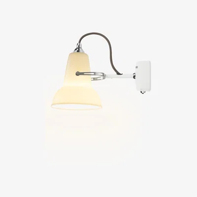 John Lewis Anglepoise 1227 Mini Ceramic Wall Light, White