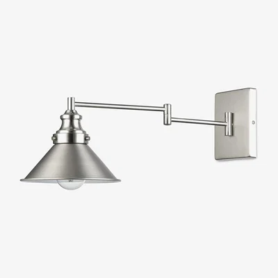 John Lewis John Lewis Tobias Adjustable Wall Light, Nickel