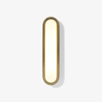John Lewis MADE Nura Flush Wall Light, Brass