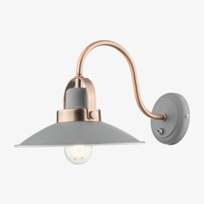 Knees dar lighting LID0739 Liden Single Wall Light Graphite Copper