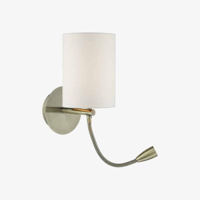 Knees dar lighting FET0775 Feta Wall Light LED Antique Brass Base Only