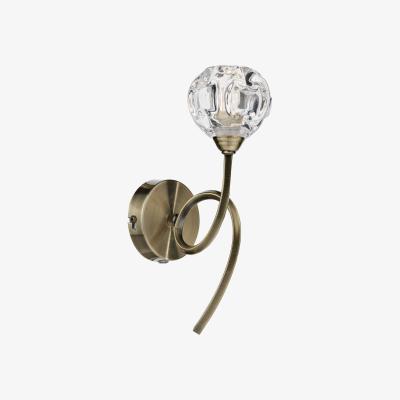 Knees dar lighting BAB0775 Babylon Single Wall Bracket Antique Brass