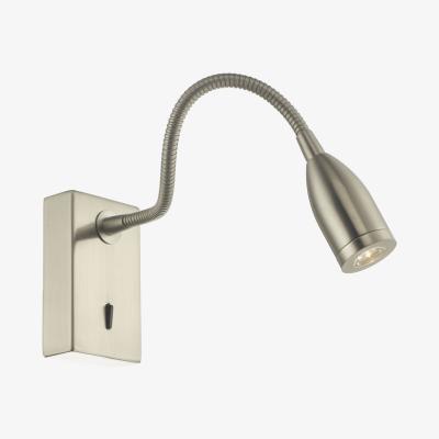 Knees dar lighting TAD0746 Tadley Wall Light Satin Nickel LED