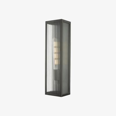 Knees dar lighting KEE5063 Keegan Rubbed Bronze Outdoor Wall Light IP44 Large